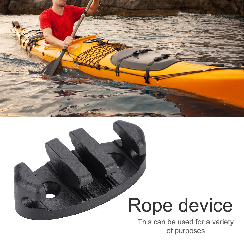 KSTE Corda Lega di Alluminio Nero Holder Ancora Fibbia strozzascotte for Kayak Yacht Barca Accessori