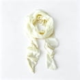 thumbnail image 4 of PRINxy Women’s Ruffled Trim Sheer Skinny Scarf, Flowy Lightweight Long Neck Bandana For Office Beach Vacations Coffee Runs Yellow, 4 of 5