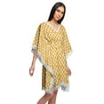 thumbnail image 5 of Moomaya Cutwork Lace Beach Kaftan For Women Printed Bikini Caftan Plus Size, 5 of 6