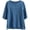 Blue, variant on Plus Size Tops for Women Linen 3/4 Length Sleeve Lace Solid Color Scoop Neck Comfy Blouses Summer Vacation Going out Tops