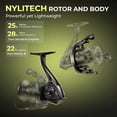 thumbnail image 4 of KastKing Spinning Reel –6.2:1 Gear Ratios, Carbon Fiber Drag 33–39.5LB, 10+1 - SharkyX-Gold-3000, 4 of 12