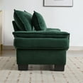 thumbnail image 6 of 84 Inch Love Seat Couches, Upholstered Sofa Sleeper Couch with Pillows, Loveseat Sofa for Living Room, Apartment, Office,Apartmen, Green, 6 of 9