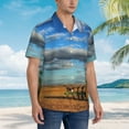thumbnail image 6 of Farm Tractor Men'S 3d Print Casual Button Down Shirts, Novelty Hawaiian Short Sleeves Xl, 6 of 8