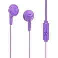 thumbnail image 1 of Magnavox MHP4820M-PL Purple Silicone Stereo Earbuds with Microphone, 1 of 1