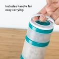 thumbnail image 3 of Whiskware Basic Stackable Snack Pack Containers - White & Purple, 3 of 6