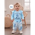 thumbnail image 5 of BemeyourBBs Newborn Baby Girl It's Alright To Be Little Bitty Outfits Western Cowgirl Clothes Letter Long Sleeve Romper Pants Headband Set, 5 of 9