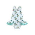 thumbnail image 2 of Aojekbee Toddler Girl Summer Swimsuit Cute Sleeveless Fruit/Animal Print Bathing Suit Infant Swimwear, 2 of 10