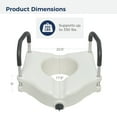 thumbnail image 7 of Drive Medical PreserveTech Secure Lock Raised Toilet Seat, 5" Height, 7 of 7