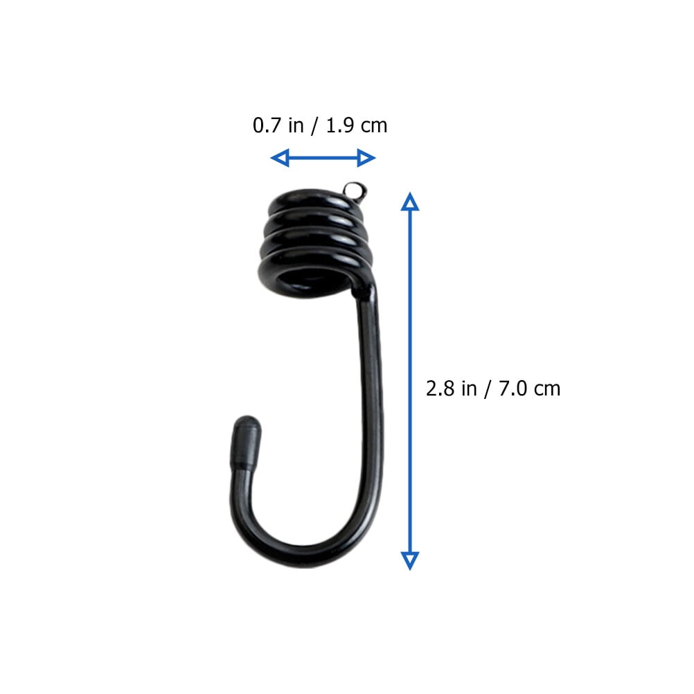 10pcs Metal Spring Hook Multipurpose Bungee Cord Hook Practical Hanger