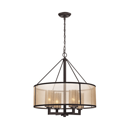 

Chandeliers 4 Light With Oil Rubbed Bronze Finish Medium Base 24 inch 400 Watts - World of Lamp