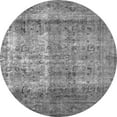 thumbnail image 1 of Ahgly Company Indoor Round Abstract Gray Contemporary Area Rugs, 7' Round, 1 of 1