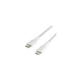 thumbnail image 4 of Belkin BoostCharge Nylon Braided USB C to Lightning Cable 3.3ft/1M - MFi Certified 18W Power Delivery iPhone Charger Cord - Apple Charger USB C Cable - Fast Charging for iPhone 14, iPhone 13 - White, 4 of 5