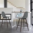 thumbnail image 4 of Banco con 2 Sillas de bar FurnitureR CHARLTON PP gris Moderno, 4 of 7