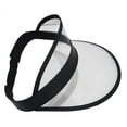 thumbnail image 3 of Nicky Bigs Novelties Retro Beach Plastic Clear Black Trim Sun Visor Hat, 3 of 4