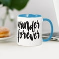thumbnail image 3 of CafePress - Wander Forever - 11 oz Ceramic Mug - Novelty Coffee Tea Cup, 3 of 4