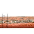 thumbnail image 5 of Unique Loom Medina Collection Area Rug - Hijaz (2' 2" x 10' Runner Salmon/Black), 5 of 7