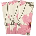 thumbnail image 4 of Dreamtimes Pink Flowers Kitchen Towel, Dish Towels Quick Drying Tea Towels Absorbent Hand Towels for Kitchen Sink Dinner Table 28 x 18 Inches, Set of 6, 4 of 7