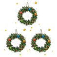thumbnail image 1 of 3 uds. Calcomanías de puerta de vidrio extraíbles pegatinas de puerta de anillo de mimbre de Navidad (verde), 1 of 2
