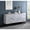 Chrome, variant on Wine Cabinet with Glassware Storage | Store Accessories, Hang Glasses, Keep Wine | Synthetic Wood for Stability | Improve Wine Organization