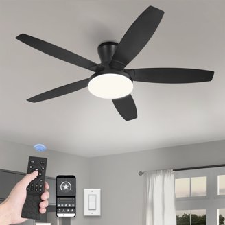Hampton Bay Glendale 42 in. LED Indoor White Ceiling Fan with