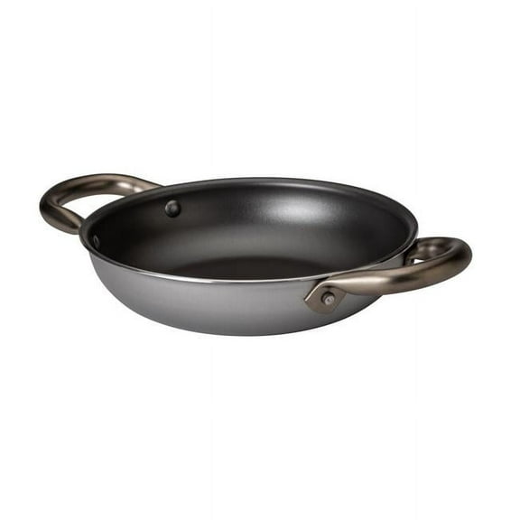 Rosseto CW6 1 qt. 6.5 in. Cook lite Mini Aluminum Non-Stick Skillet with Riveted Handles, Grey