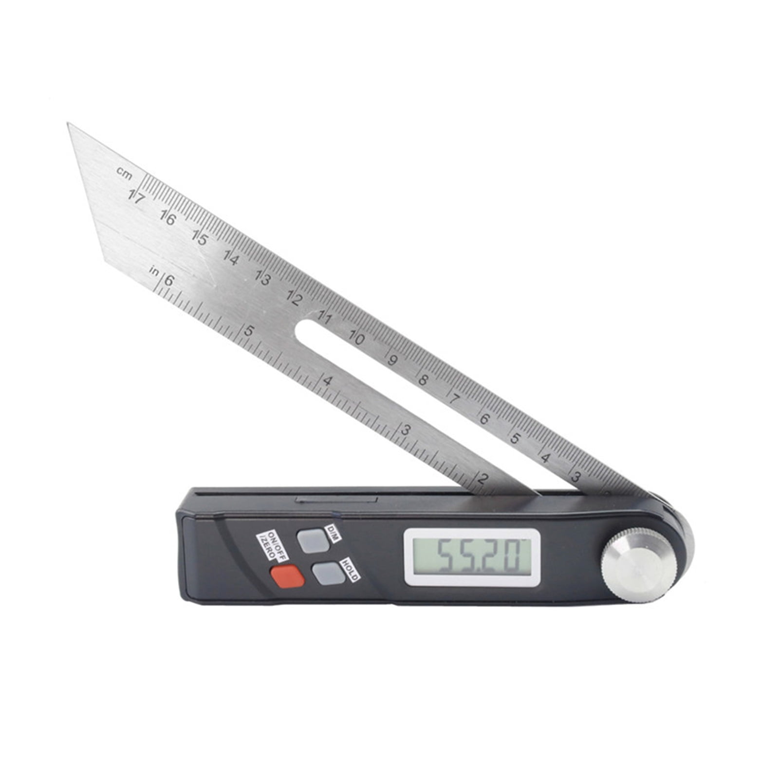 Digital Angle Finder Protractor 6inch/170mm Steel Measuring Ruler with Large LCD Display for Woodworking Angle Measuring Tool ,Woodworking Protractor