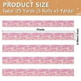 thumbnail image 3 of 5 Rolls Christmas Ribbon 1.5 inch Wide Decorative Ribbon for Gift Wrapping and Holiday Decorations Lots Of Hearts, 3 of 7