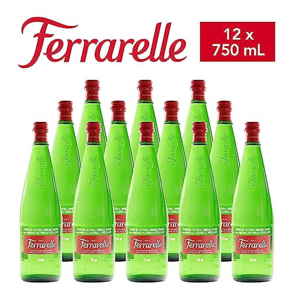 Ferrarelle - Sparkling Natural Mineral Water - 750 mL (12 Glass Bottles)
