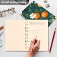 thumbnail image 4 of FORMRS 1-Subject Spiral Notebook 8" x 5" College Ruled 60 Refillable Sheet A5 Hard Cover, Retro Floral Orange, 4 of 7