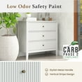 thumbnail image 3 of SUNVIVI Large Morden Vertical Stripes Dresser, Painted Wide Chest of Drawers,Wooden Storage Cabinet for Bedroom Living Room Sideboard, 3 of 6