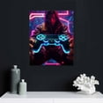 thumbnail image 4 of GOSMITH Neon Gaming Art Posters,Video Game Canvas Wall Art, Gamepad Playstation Controller Decorative Interior Painting Wall Art Posters for Teenage Boys Room Playroom Decor, 4 of 4