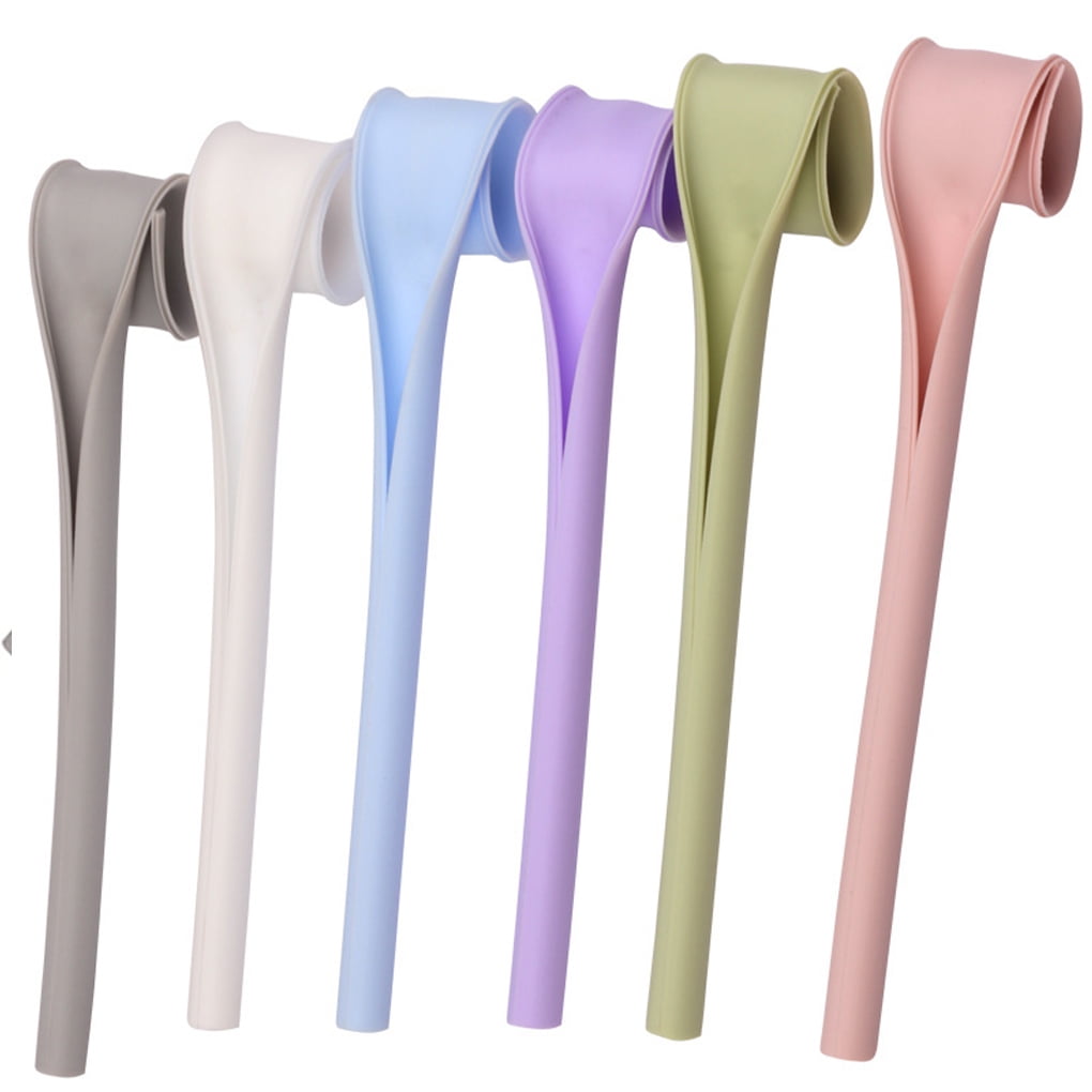 Pailles Réutilisables Silicone - Lot De 3 Pailles Lavables Sans BPA Pour Boba