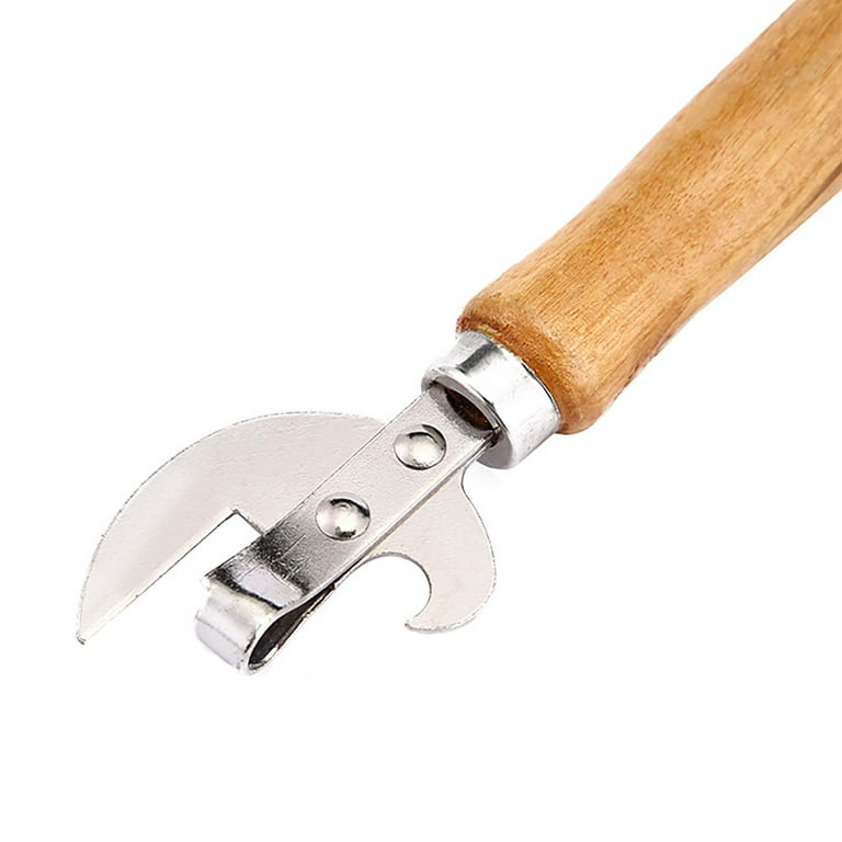 Classic Wooden Handle Bottle/Can Opener W/ Magnet, Commercial Quality