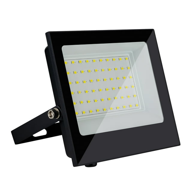 Estevez Reflector LED Flood, 50 Watts, 6500K, Color Negro – A-385-2-CW