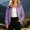 Purple, variant on SEMPAI Water Proof Jacket for Women Windbreaker Women Hooded Stylish Long Sleeve Coat with Pocket Loose Full Zipper Climbing Suit Black L