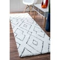 thumbnail image 2 of Nuloom 5' x 8' Hand Tufted Beaulah Shaggy Rug in White, 2 of 11