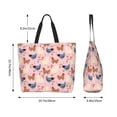 thumbnail image 4 of Wukai Funny Chicken Print Reusable Grocery Bag Shopping Bags Shopping Handle Bag Suitable for Outdoor Convenient Daily Bag, 4 of 7