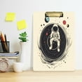 thumbnail image 2 of FORMRS Acrylic Clipboard with Low Profile Clip Standard A4 Letter Size, 12.5" x 9", Beige Astronaut Space, 2 of 8