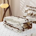 thumbnail image 5 of Homewish Vintage Desert Cowboy Zipper Twin Comforter Sets with Fitted Sheet and 2 Pillowcases,Cactus Horse Western Strip Zipper Bedding Set,Reversible,4pcs, 5 of 7