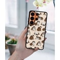 thumbnail image 5 of WIRESTER Shockproof Soft Rubber Cover Case for Samsung Galaxy S26 Ultra 6.9" 2026, Brindle Brown English Bulldog Funny Playful Postures On Brown, 5 of 5