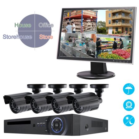 Waterproof Home Infrared Monitor Surveillance Security Camera System