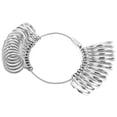 thumbnail image 4 of Finger Gauge Ring Sizer Gauge Metal Finger Measure Tool for Wedding Class Rings with Portable Home Sizing Stick Jewelry Size Measure, 4 of 7