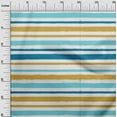 thumbnail image 3 of oneOone Rayon Dark Teal Blue Fabric Stripes Quilting Supplies Print Sewing Fabric By The Yard 56 Inch Wide, 3 of 4