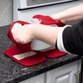 thumbnail image 4 of RITZ Pot Holder Mitz Set, 100% Cotton, 4-Pack, 5.5" x 8.5", Paprika, 4 of 5