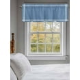 thumbnail image 5 of Solid Color Valances for Windows, Rod Pocket Kitchen Valance Curtains - Soft & Washable Small Window Treatment for Living Room, Bathroom, Royal Blue 54x18inch, 1 Panel, 5 of 9