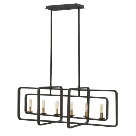 Hinkley Lighting 4815KZ Buckeye Bronze 6 Light Chandelier From The Quentin Collection