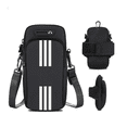 thumbnail image 1 of Brassard de Course Réglable et Imperméable pour Téléphones de 7 Pouces, Sac Léger en PU pour Entraînement Physique, Randonnée et Marathon, Accessoire de Sport Multifonctionnel Rose avec Rangement Sécurisé, 1 of 7