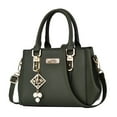 thumbnail image 2 of Womens Purses and Handbags Shoulder Bag Ladies Designer Satchel Messenger Tote Bag Fashion Top Handle Satchel Tote Shoulder Work Bag Green, 2 of 4