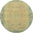 thumbnail image 1 of Ahgly Company Indoor Round Abstract Dark Green Abstract Area Rugs, 7' Round, 1 of 6