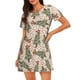 thumbnail image 1 of Easygdp Cowboy Christmas Trees Camisón de manga corta para mujer, informal, estampado, 1 of 6